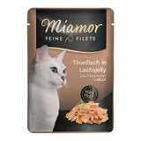 Miamor Feine Filets Frischebeutel – Thunfisch in Lachsjelly 24x100g