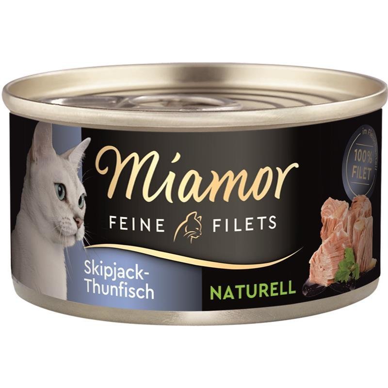 Miamor Feine Filets Naturelle – Skipjack Thunfisch 24x80g