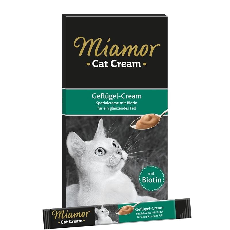 Katzen Snack Cream – Geflügel-Cream 6x15g