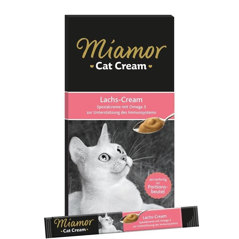 Katzen Snack Cream – Lachs-Cream 6x15g