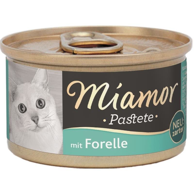 Katzenfutter Pastete in Dosen – Forelle 12x85g