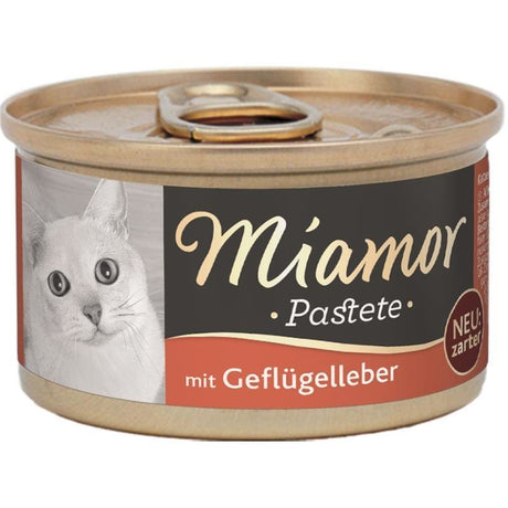 Katzenfutter Pastete in Dosen – Geflügelleber 12x85g