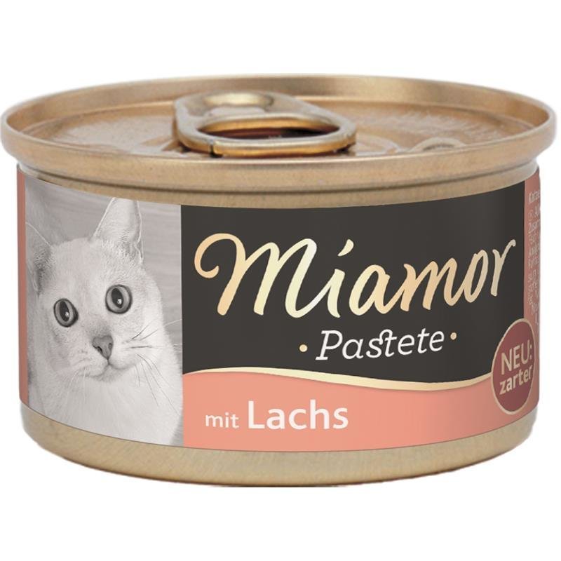 Katzenfutter Pastete in Dosen – Lachs 12x85g
