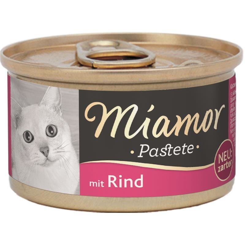 Katzenfutter Pastete in Dosen – Rind 12x85g
