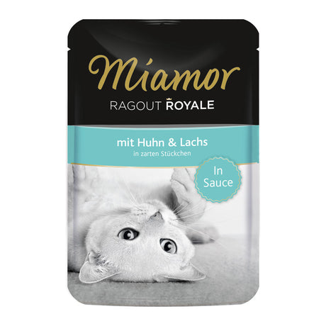 Miamor Ragout Royale in Soße Katzenfutter – Huhn & Lachs 22x100g