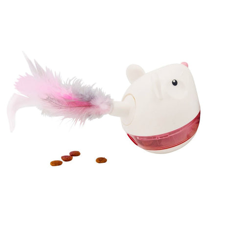 Snackspielzeug Maus mit Federn