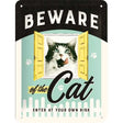 Nostalgic-Art Beware of the Cat, Blechschild – 15 x 20 cm