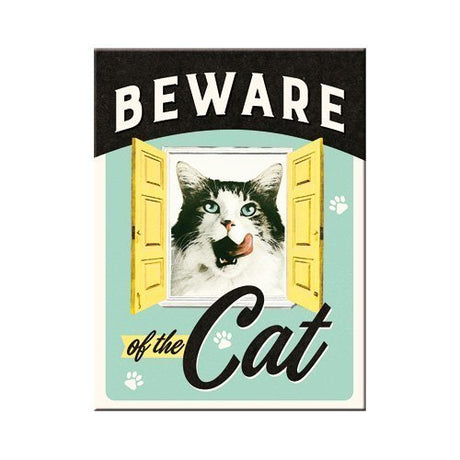 Nostalgic-Art Beware of the Cat, Magnet
