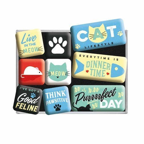 Nostalgic-Art Magnet Set Cat Lifestyle