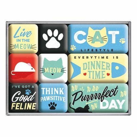 Nostalgic-Art Magnet Set Cat Lifestyle