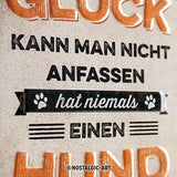 Nostalgic-Art Glück anfassen, Blechschild