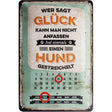 Nostalgic-Art Glück anfassen, Blechschild