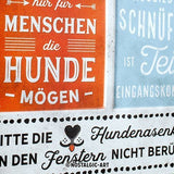 Nostalgic-Art Hunde-Haushalt Regeln, Blechschild
