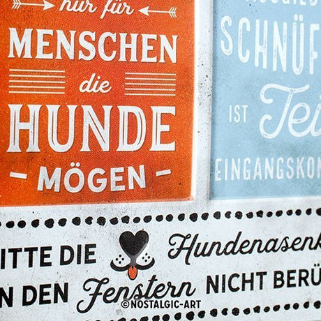 Nostalgic-Art Hunde-Haushalt Regeln, Blechschild