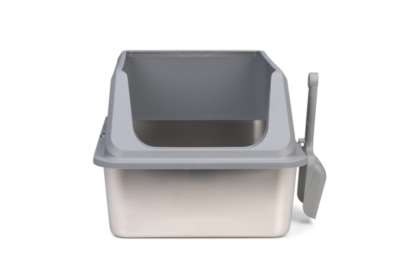 Beeztees Katzentoilette Zilva aus Edelstahl – Hygienisch, robust & komfortabel für Deine Katze