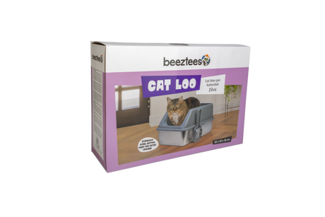 Beeztees Katzentoilette Zilva aus Edelstahl – Hygienisch, robust & komfortabel für Deine Katze