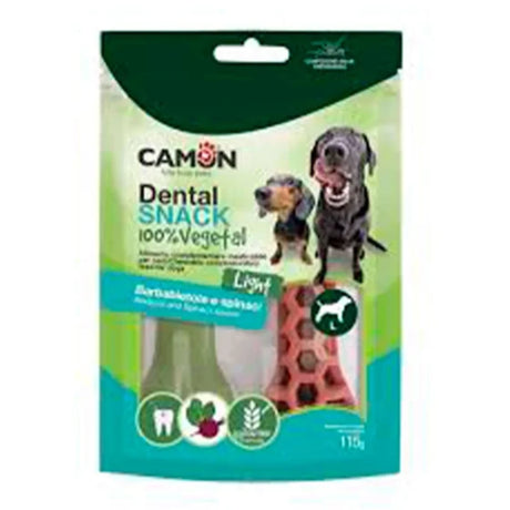 Veggie Dental Snack Hexabone - Veganer Hundesnack für gesunde Zähne – 12,5 cm, 115 g