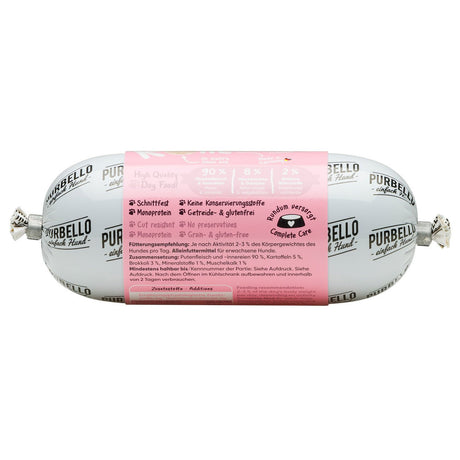 PurBello Hundewurst Hundefutter – Truthahn 200g