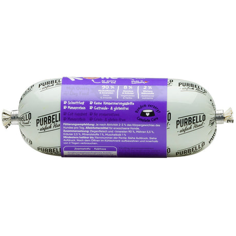 PurBello Hundewurst Hundefutter – Ziege 200g