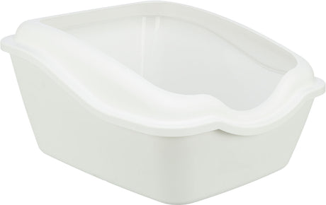 TRIXIE Cleany Cat Katzentoilette mit Rand – hohe Umrandung, Easy-Click, rutschfest, 54×45×21 cm