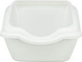 TRIXIE Cleany Cat Katzentoilette mit Rand – hohe Umrandung, Easy-Click, rutschfest, 54×45×21 cm