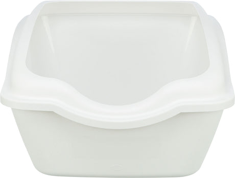 TRIXIE Cleany Cat Katzentoilette mit Rand – hohe Umrandung, Easy-Click, rutschfest, 54×45×21 cm