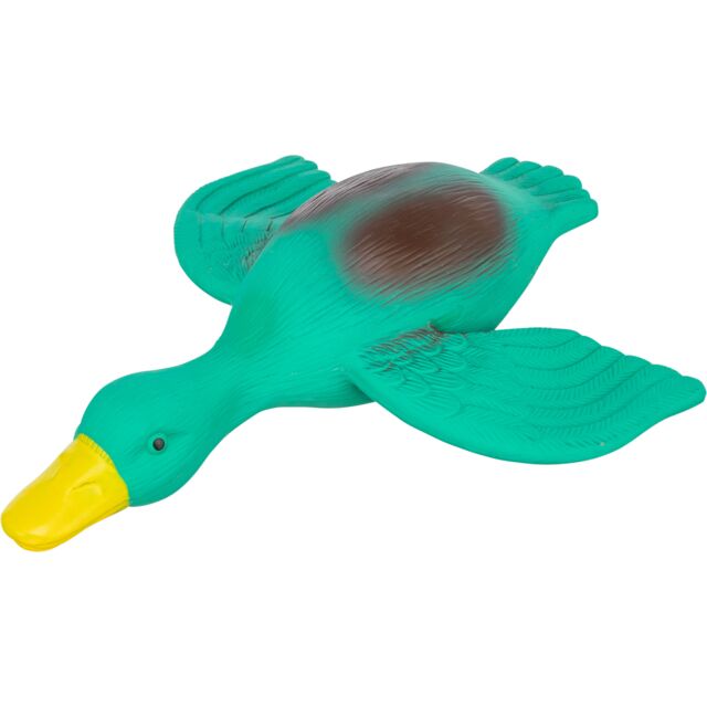 TRIXIE Hundespielzeug Latex-Ente mit Tierstimme – 30 cm, quietschend, robust