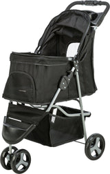 TRIXIE Hunde Buggy – gefedert, faltbar, bis 11 kg, 47×100×80 cm, schwarz