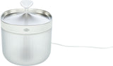 TRIXIE Aqua Clear Trinkbrunnen für Hunde – Edelstahlschale, 2,5 L, USB