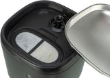 TRIXIE Aqua Pure Trinkbrunnen für Hunde & Katzen – Edelstahlschale, 2 L, Wasserstandsanzeige