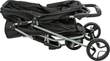 TRIXIE Hunde Buggy – gefedert, faltbar, bis 11 kg, 47×100×80 cm, schwarz
