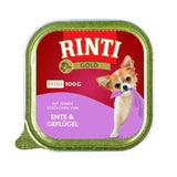 Rinti Gold Mini Nassfutter für kleine Hunde – Ente & Geflügel 16x100g