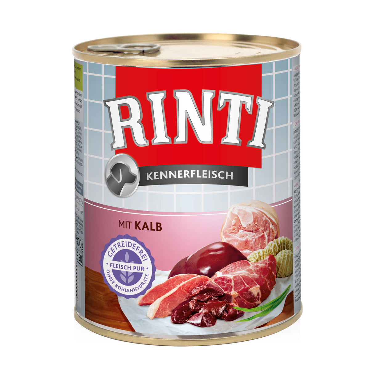 Rinti Kennerfleisch Hundefutter – 12 x 800g Kalb