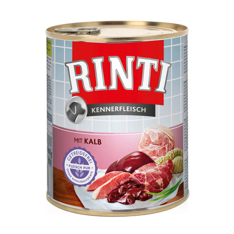 Rinti Kennerfleisch Hundefutter – 12 x 800g Kalb