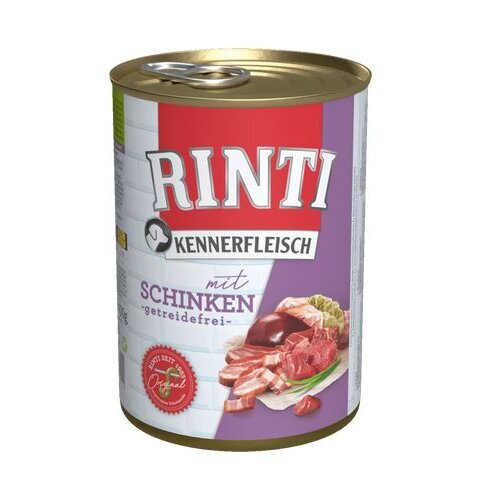 Rinti Kennerfleisch Hundefutter – 24 x 400g Schinken