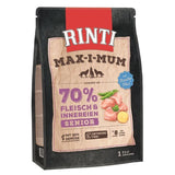 Rinti Maximum Trockenfutter für Hunde | Getreidefrei & Hoher Frischfleischanteil (Huhn oder Rind)