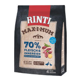 Rinti Maximum Trockenfutter für Hunde | Getreidefrei & Hoher Frischfleischanteil (Huhn oder Rind)