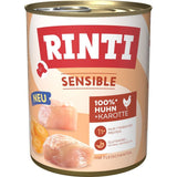 Rinti Sensible Nassfutter Hundefutter – 6x800g, Pferd: Ross, Hühnerleber & Kartoffel
