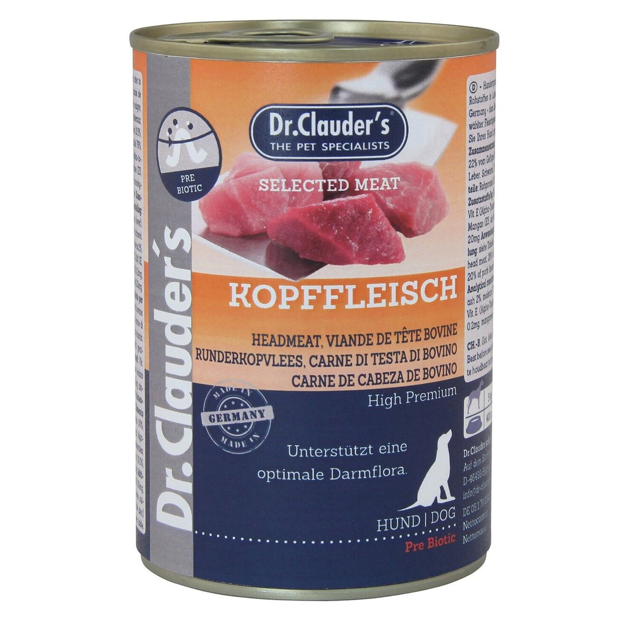 Selected Meat Prebiotics in Dose – Kopffleisch 6x400g