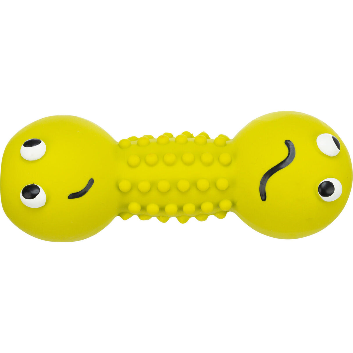 Smiley Hantel Hundespielzeug aus Latex
