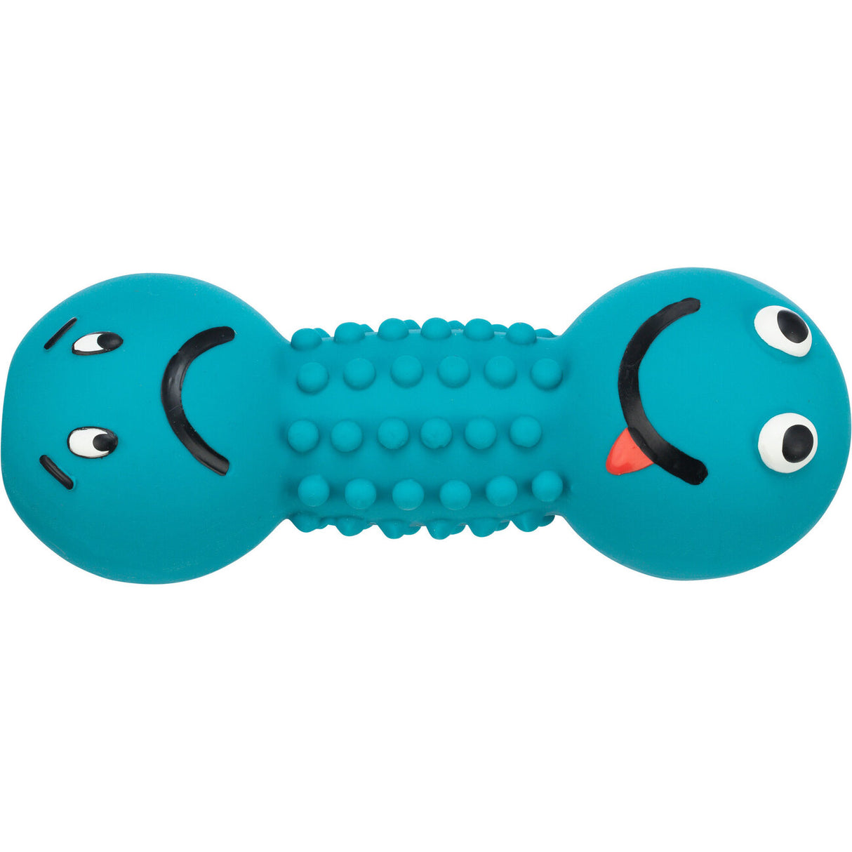 Smiley Hantel Hundespielzeug aus Latex