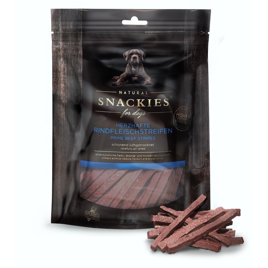 Herzhafte Rindfleisch Snacks – Rindfleischstreifen 170g