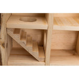Spielturm mit Sichtscheibe für Hamster und Mäuse – 30 × 30 × 10 cm