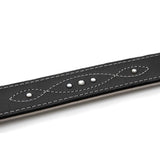 Sternfalbe Lederhalsband für Hunde
