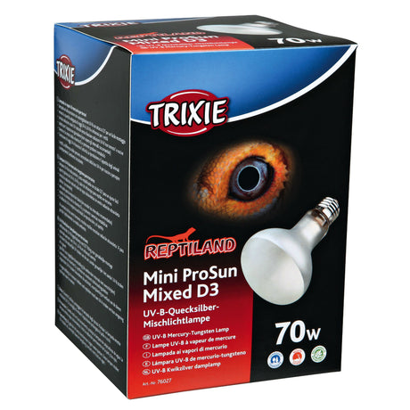 Terrarium UV Mischlicht Lampe ProSun, UV-B, selbststartend – Leistung: 70 W Lichtstrom: 450 lm Kelvin: 3500 Maße: ø 80 × 108 mm