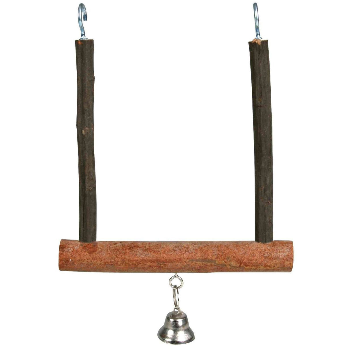 Vogel Trapezschaukel aus Holz mit Glocke