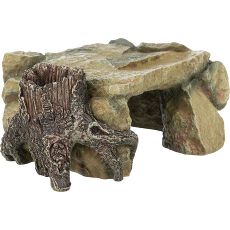 Aquarium Felsen mit Baumstamm