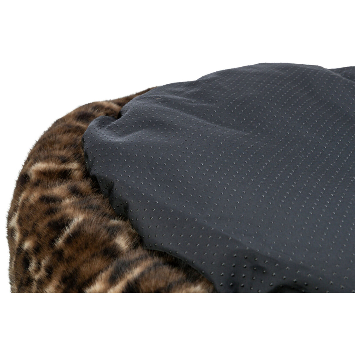 Hundebett Leo – ø 50 cm, hellbraun/braun