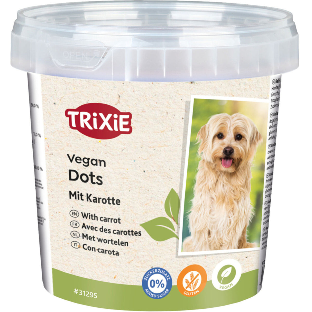 Vegane Dots mit Karotte Hundesnack