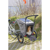Fahrradanhänger für Hunde gefedert